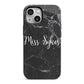 Personalised Surname Marble iPhone 13 Mini Full Wrap 3D Tough Case