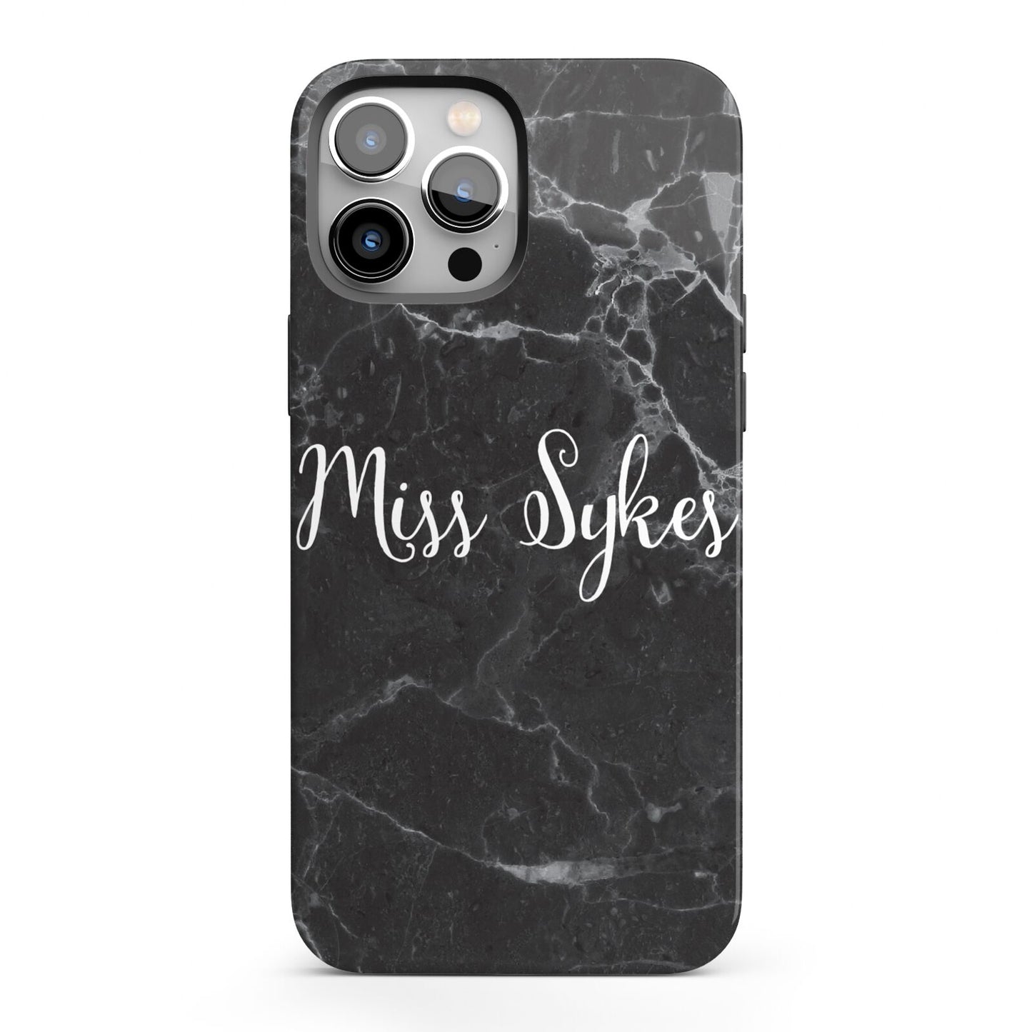 Personalised Surname Marble iPhone 13 Pro Max Full Wrap 3D Tough Case