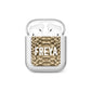 Personalised Tan Snakeskin AirPods Case