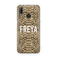 Personalised Tan Snakeskin Huawei P20 Lite Phone Case