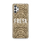 Personalised Tan Snakeskin Samsung A32 5G Case
