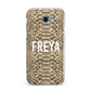 Personalised Tan Snakeskin Samsung Galaxy A7 2017 Case