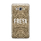 Personalised Tan Snakeskin Samsung Galaxy J5 2016 Case