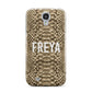 Personalised Tan Snakeskin Samsung Galaxy S4 Case
