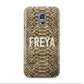 Personalised Tan Snakeskin Samsung Galaxy S5 Mini Case