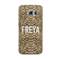 Personalised Tan Snakeskin Samsung Galaxy S6 Case
