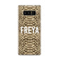 Personalised Tan Snakeskin Samsung Galaxy S8 Case