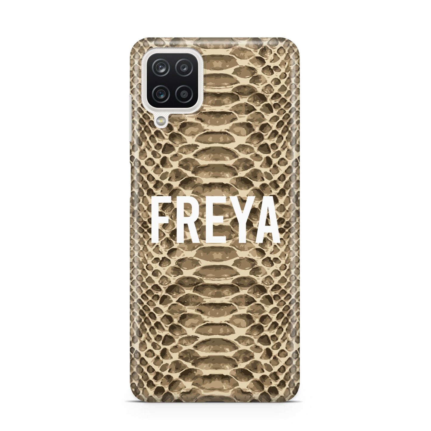 Personalised Tan Snakeskin Samsung M12 Case