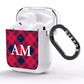 Personalised Tartan AirPods Clear Case Side Image