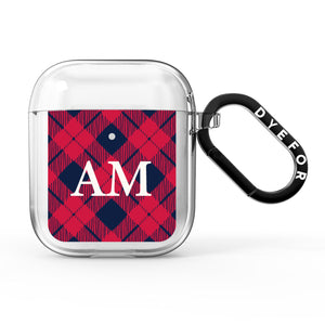 Personalised Tartan AirPods Case