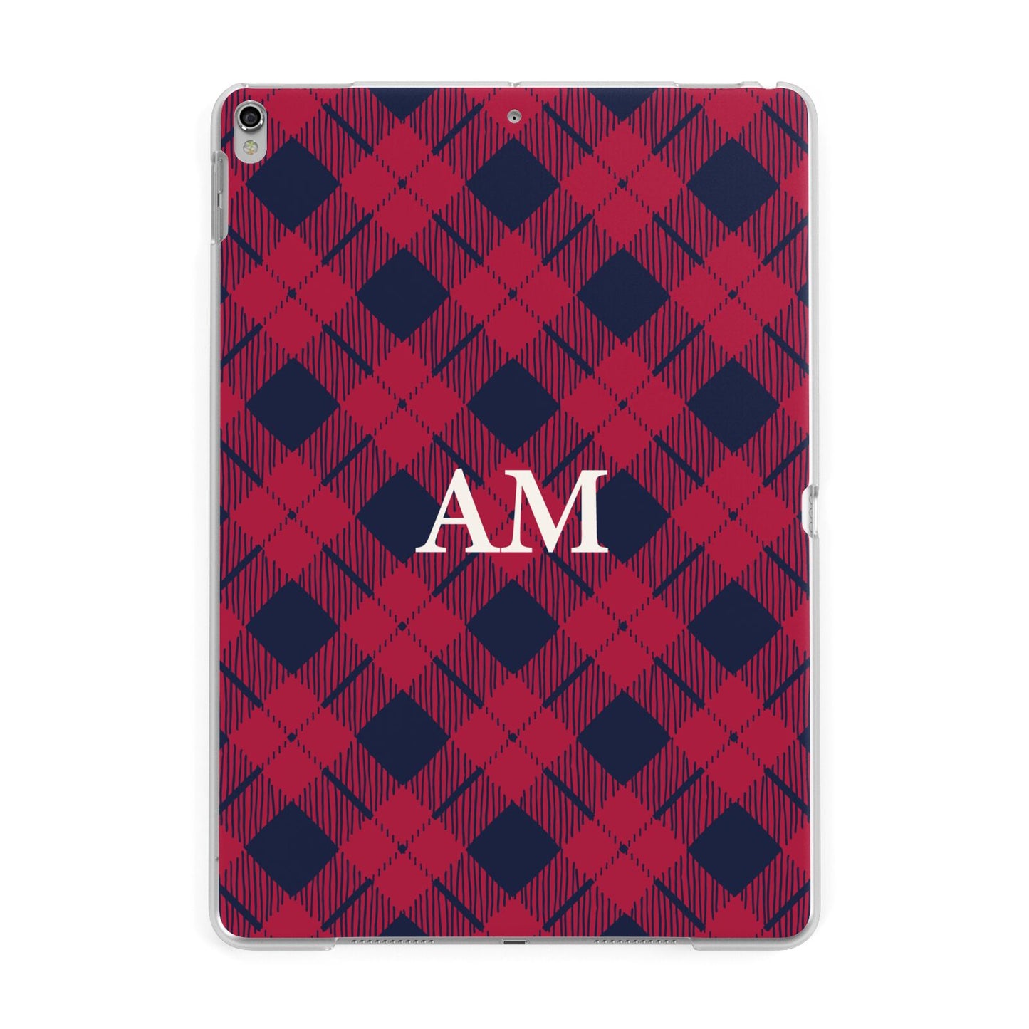 Personalised Tartan Apple iPad Silver Case