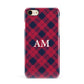 Personalised Tartan Apple iPhone 7 8 3D Snap Case