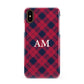 Personalised Tartan Apple iPhone XS 3D Snap Case