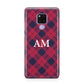 Personalised Tartan Huawei Mate 20X Phone Case