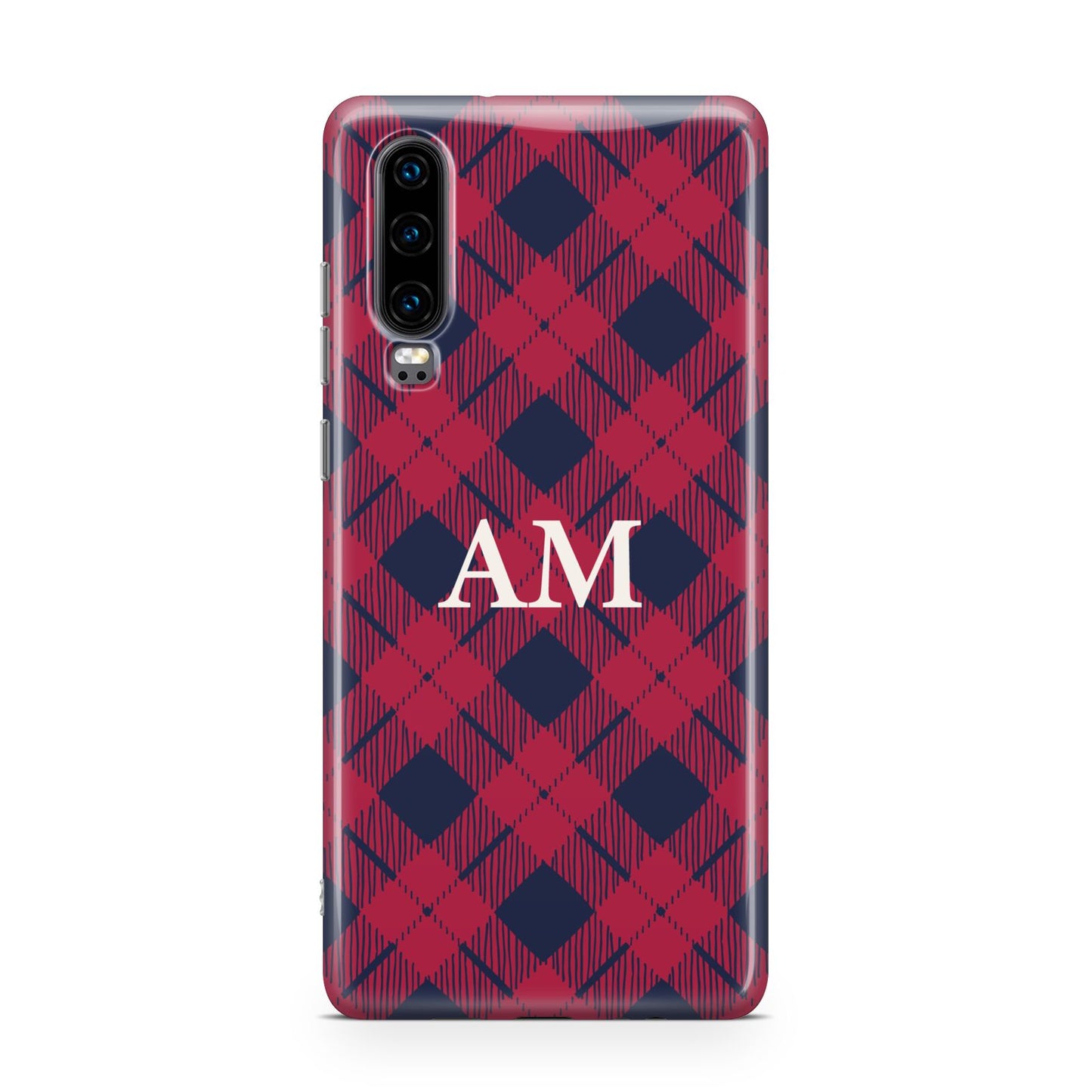 Personalised Tartan Huawei P30 Phone Case