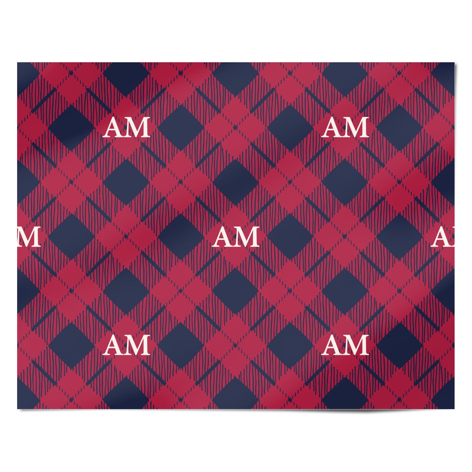 Personalised Tartan Personalised Wrapping Paper Alternative