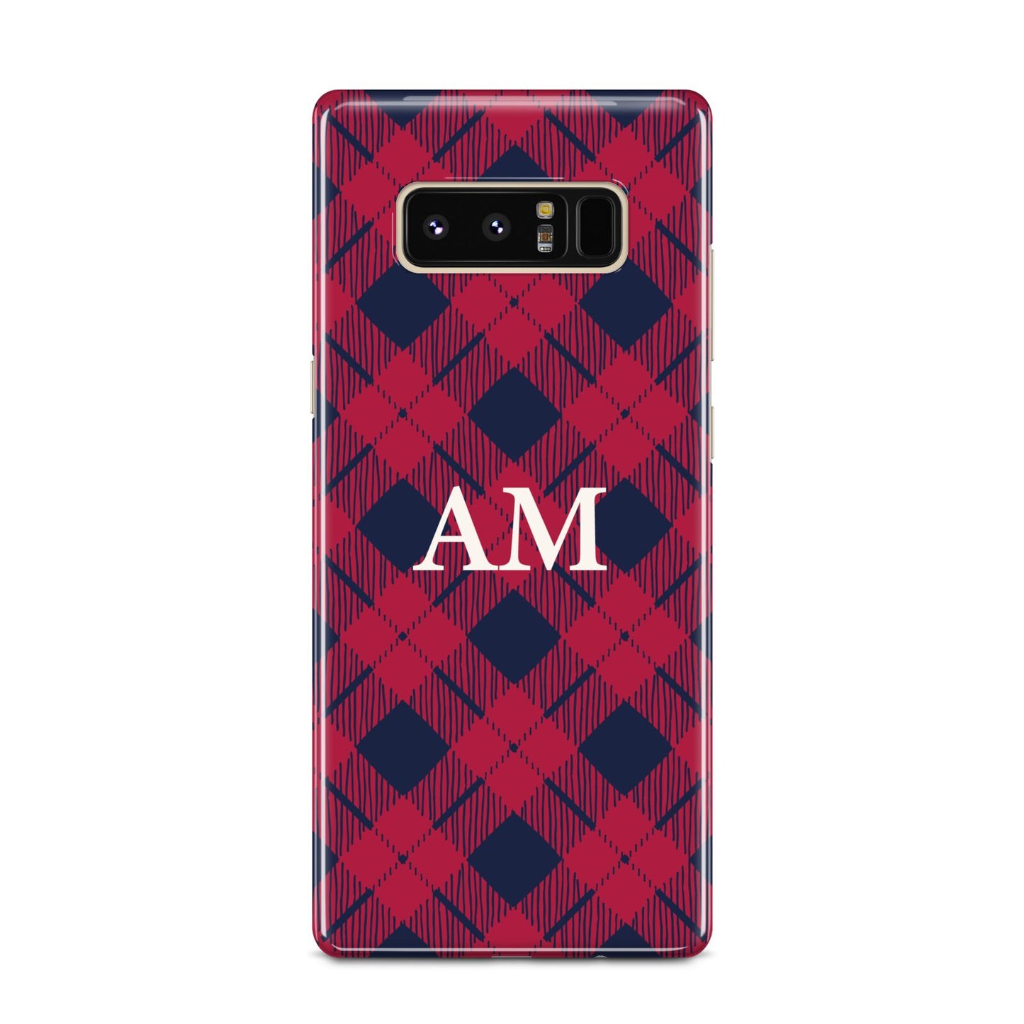 Personalised Tartan Samsung Galaxy Note 8 Case
