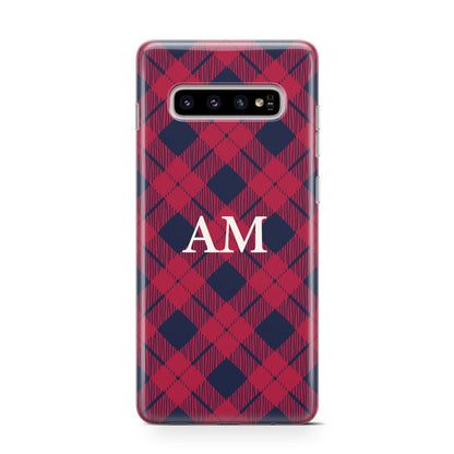Personalised Tartan Samsung Galaxy S10 Case