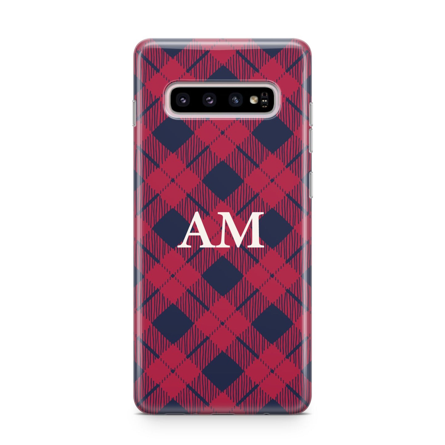 Personalised Tartan Samsung Galaxy S10 Plus Case