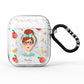 Personalised Teacher Cartoon AirPods Glitter Case
