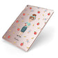 Personalised Teacher Cartoon Apple iPad Case on Rose Gold iPad Side View