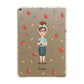 Personalised Teacher Cartoon Apple iPad Gold Case