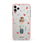 Personalised Teacher Cartoon iPhone 11 Pro Max Impact Pink Edge Case