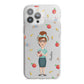 Personalised Teacher Cartoon iPhone 13 Pro Max TPU Impact Case with White Edges