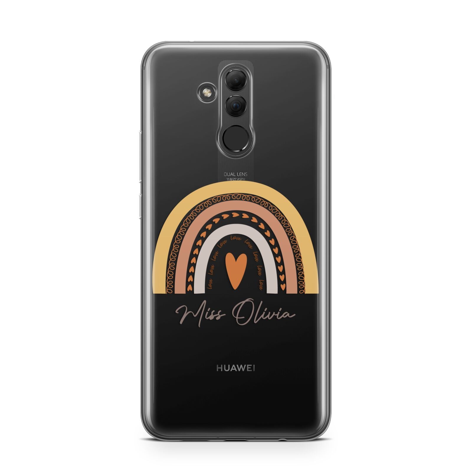 Personalised Teacher Neutral Rainbow Huawei Mate 20 Lite
