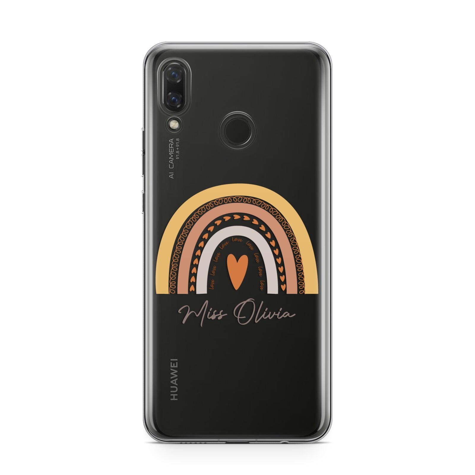 Personalised Teacher Neutral Rainbow Huawei Nova 3 Phone Case