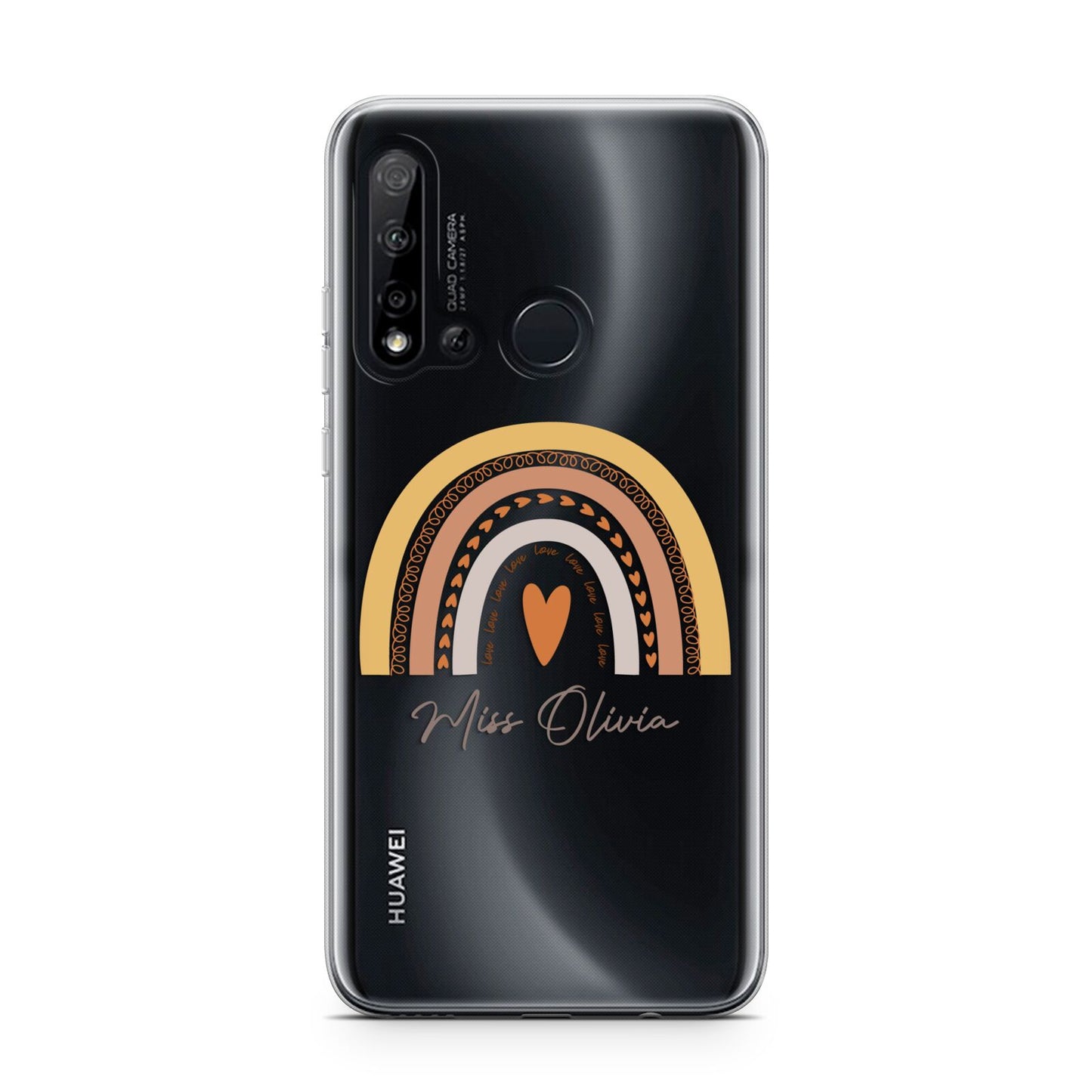 Personalised Teacher Neutral Rainbow Huawei P20 Lite 5G Phone Case