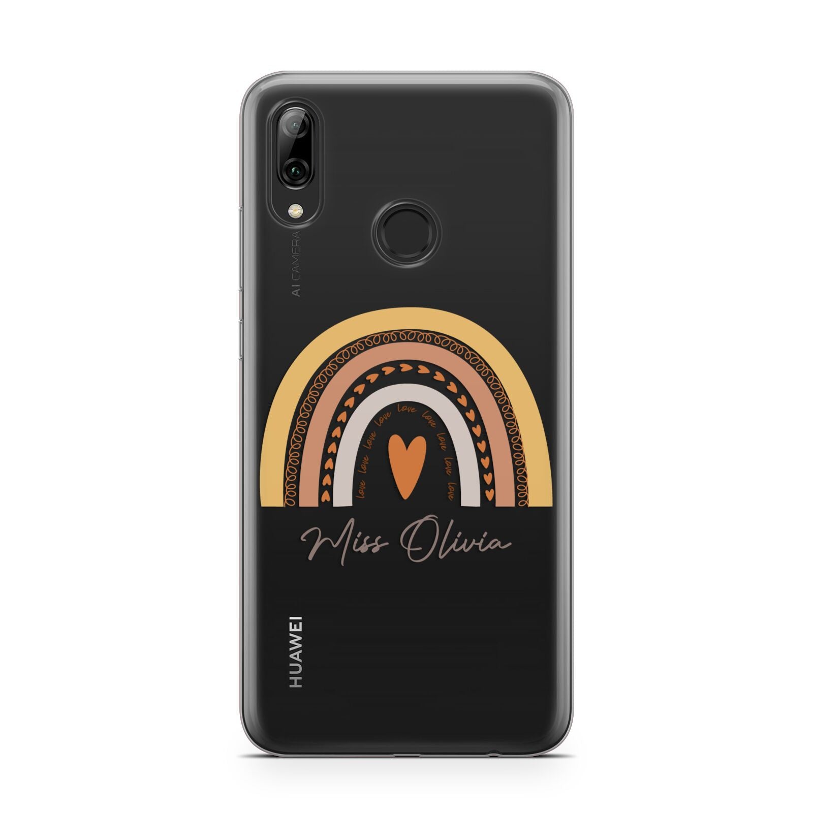 Personalised Teacher Neutral Rainbow Huawei Y7 2019