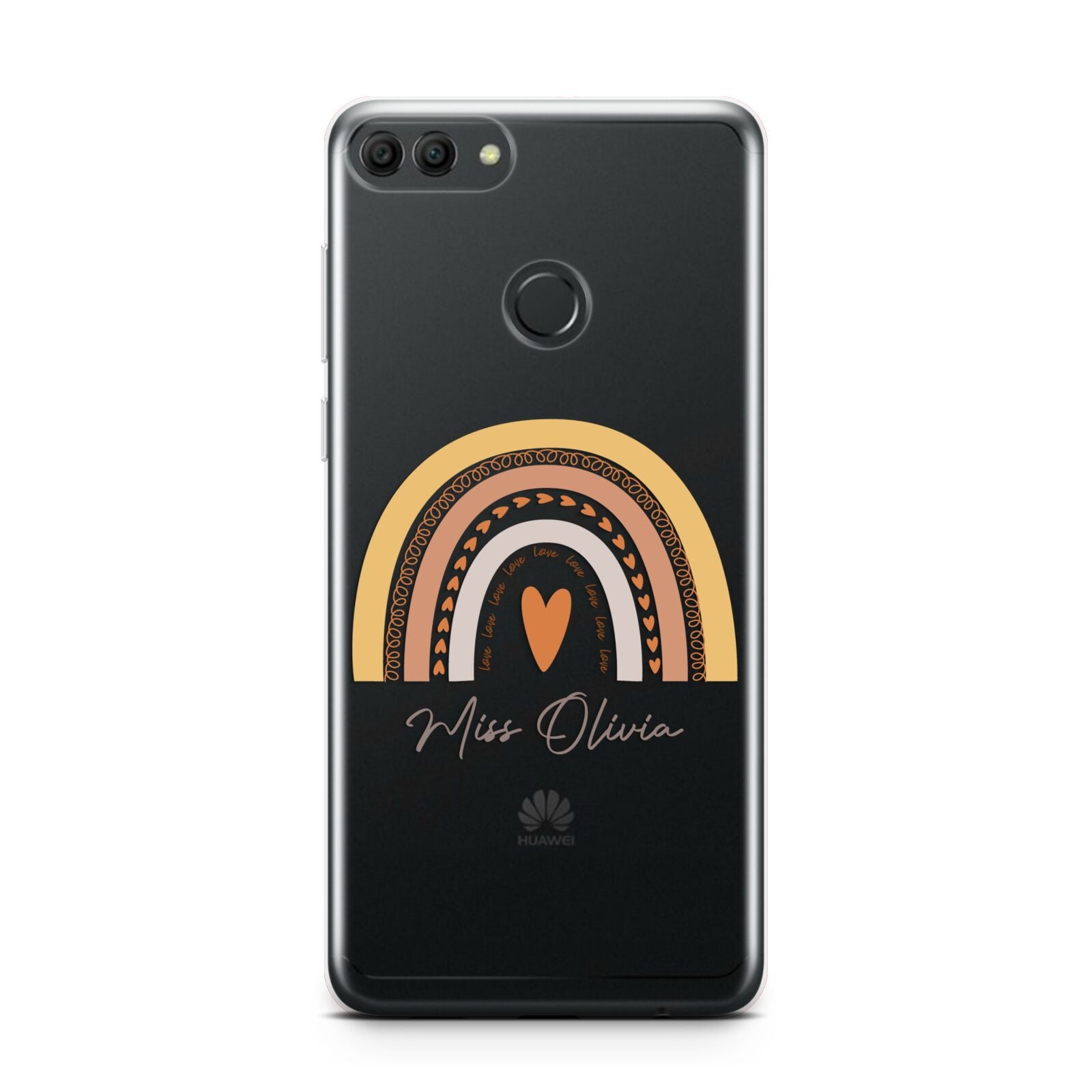 Personalised Teacher Neutral Rainbow Huawei Y9 2018