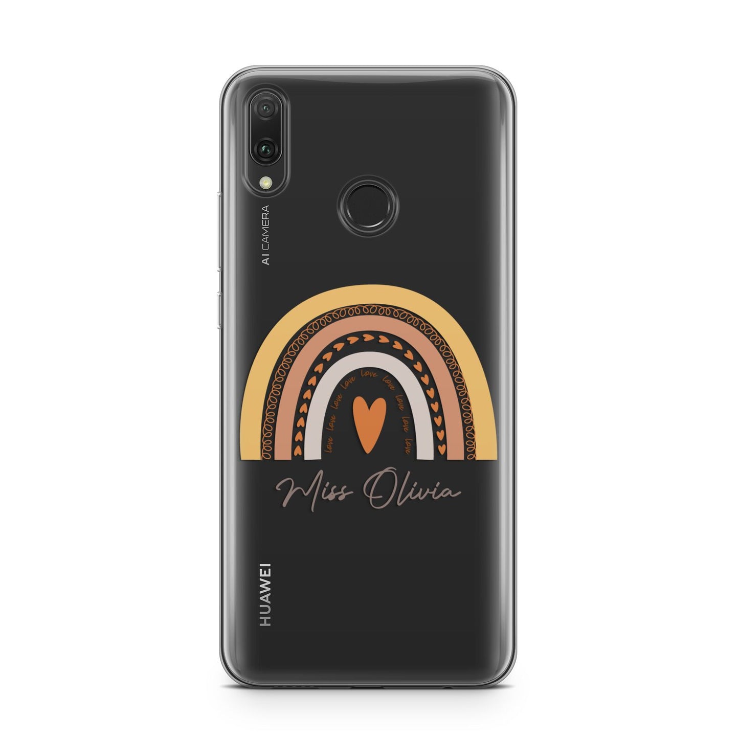 Personalised Teacher Neutral Rainbow Huawei Y9 2019