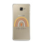 Personalised Teacher Neutral Rainbow Samsung Galaxy A3 2016 Case on gold phone