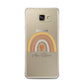 Personalised Teacher Neutral Rainbow Samsung Galaxy A7 2016 Case on gold phone