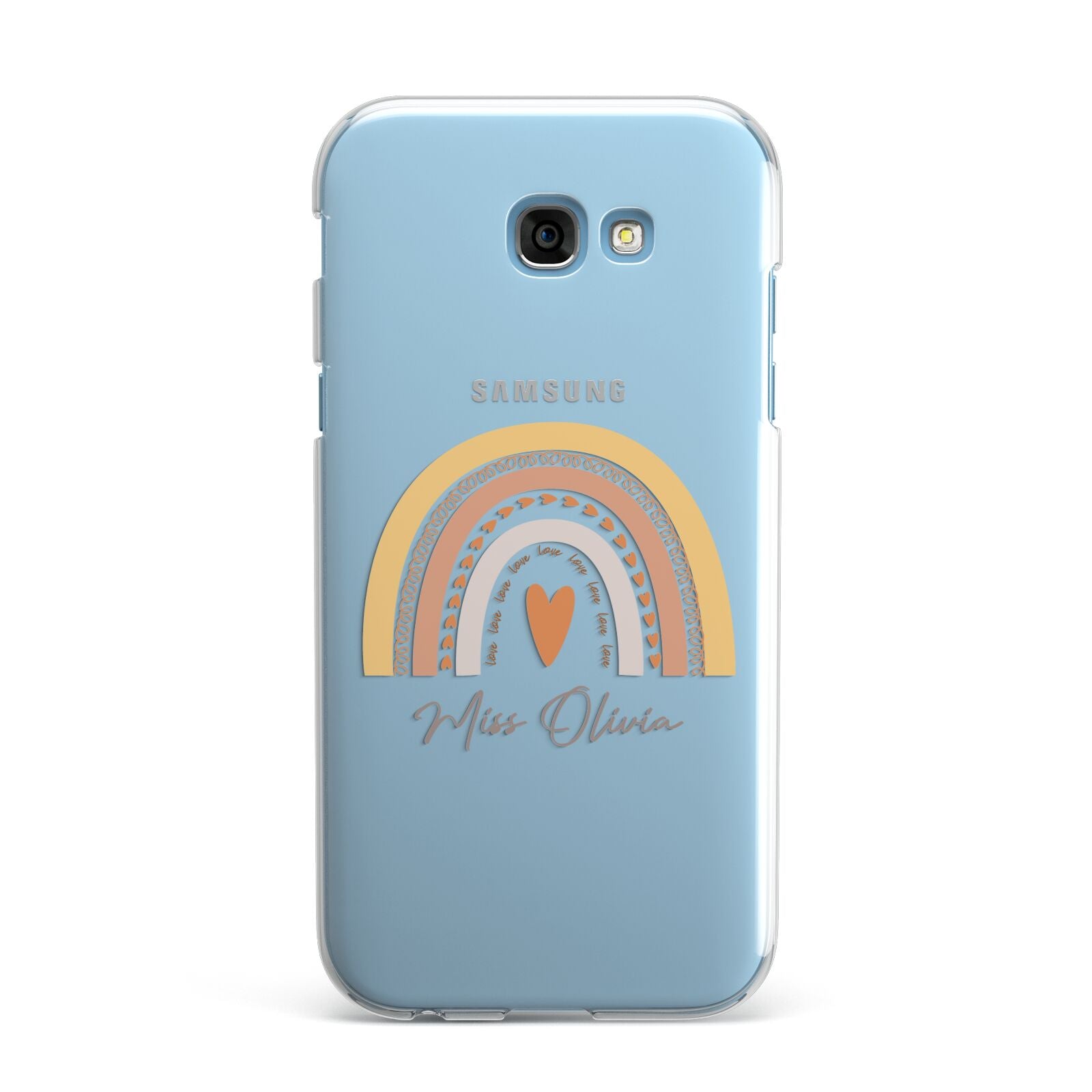 Personalised Teacher Neutral Rainbow Samsung Galaxy A7 2017 Case
