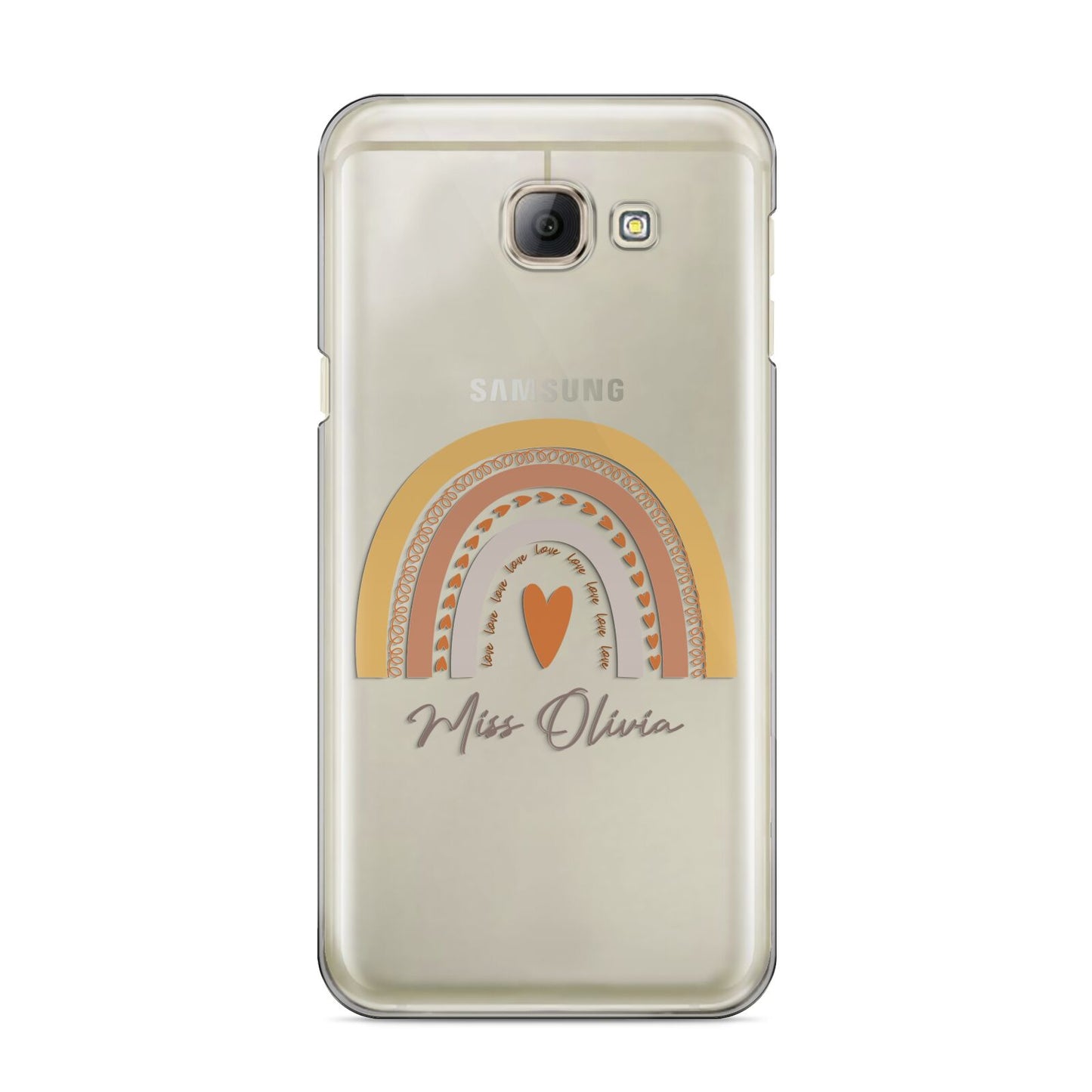 Personalised Teacher Neutral Rainbow Samsung Galaxy A8 2016 Case