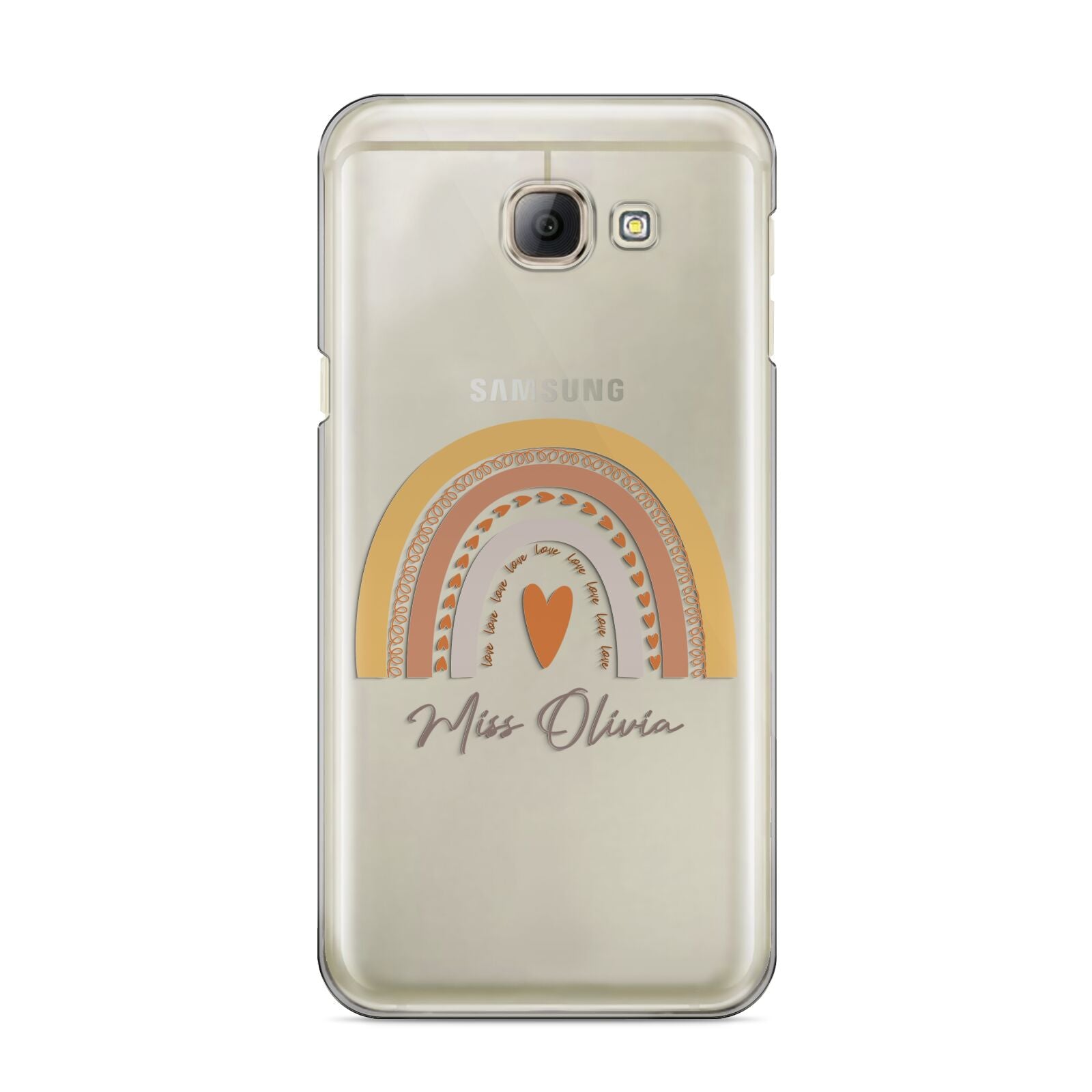 Personalised Teacher Neutral Rainbow Samsung Galaxy A8 2016 Case
