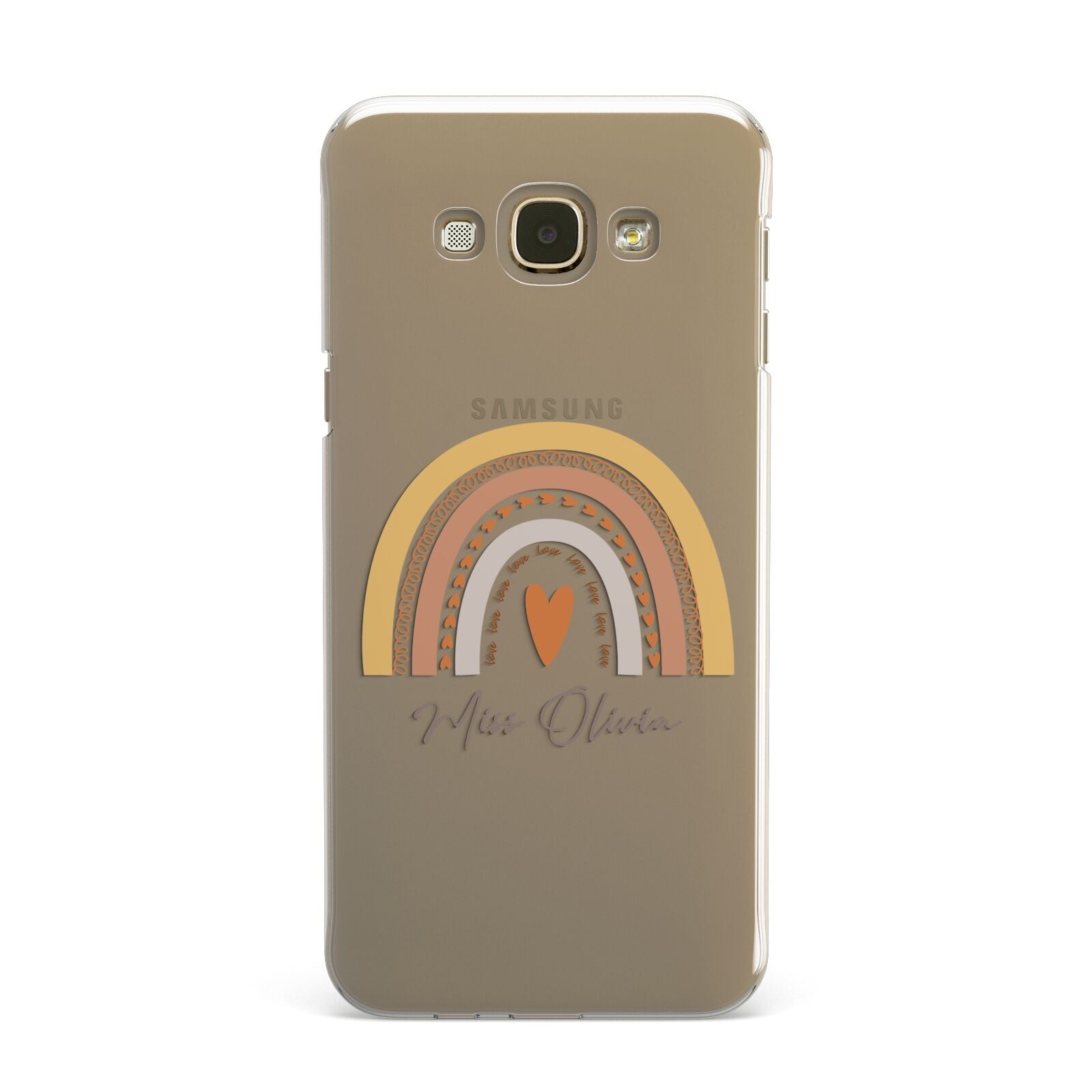 Personalised Teacher Neutral Rainbow Samsung Galaxy A8 Case