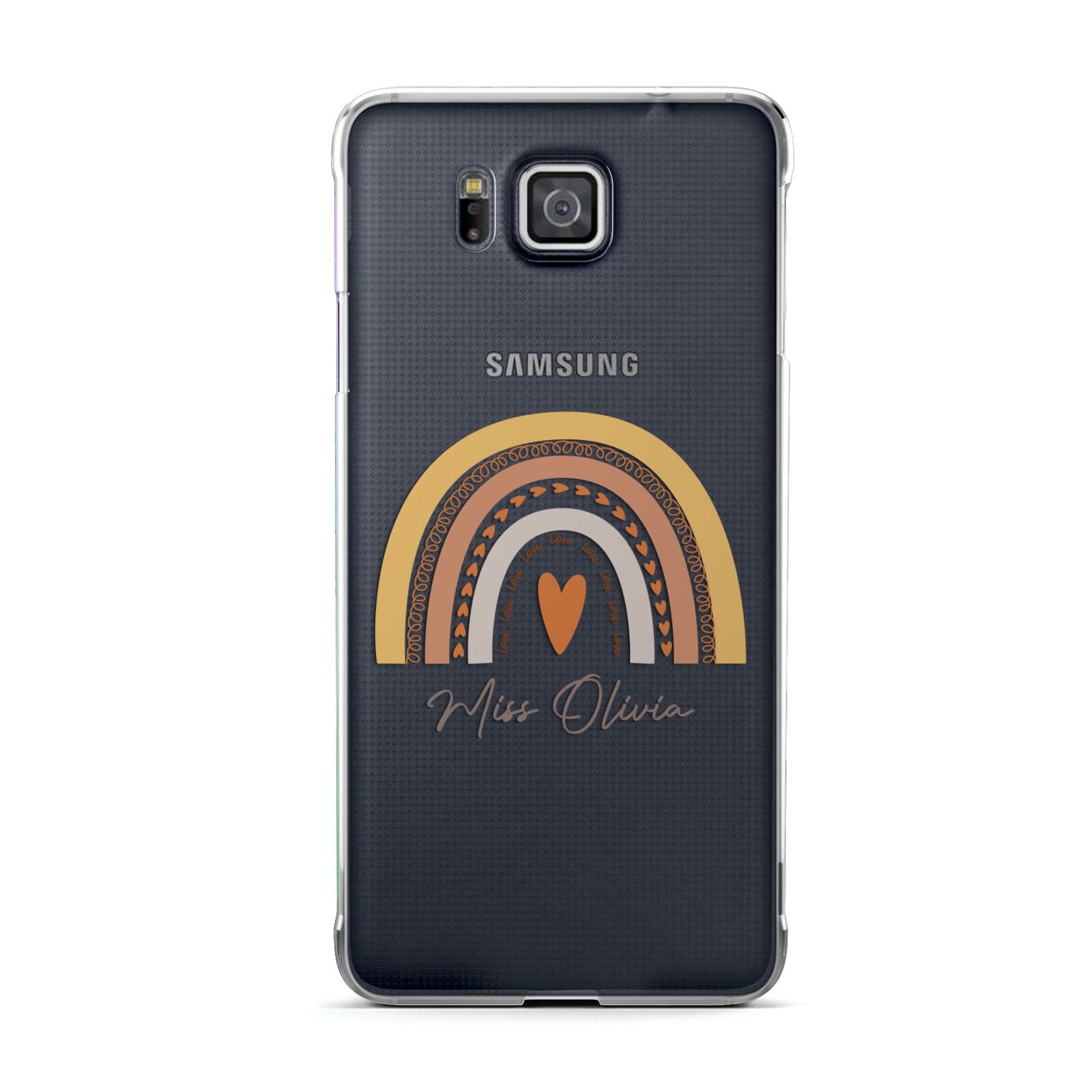 Personalised Teacher Neutral Rainbow Samsung Galaxy Alpha Case