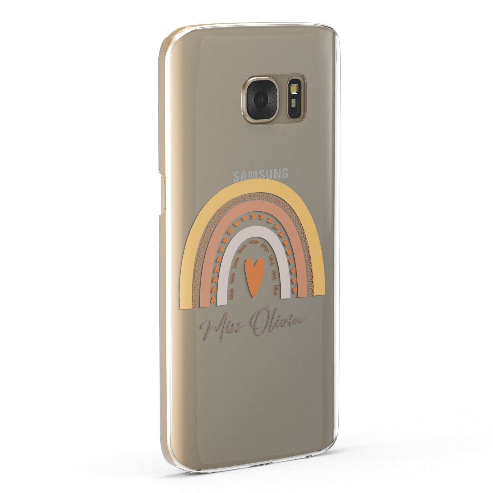 Personalised Teacher Neutral Rainbow Samsung Galaxy Case Fourty Five Degrees