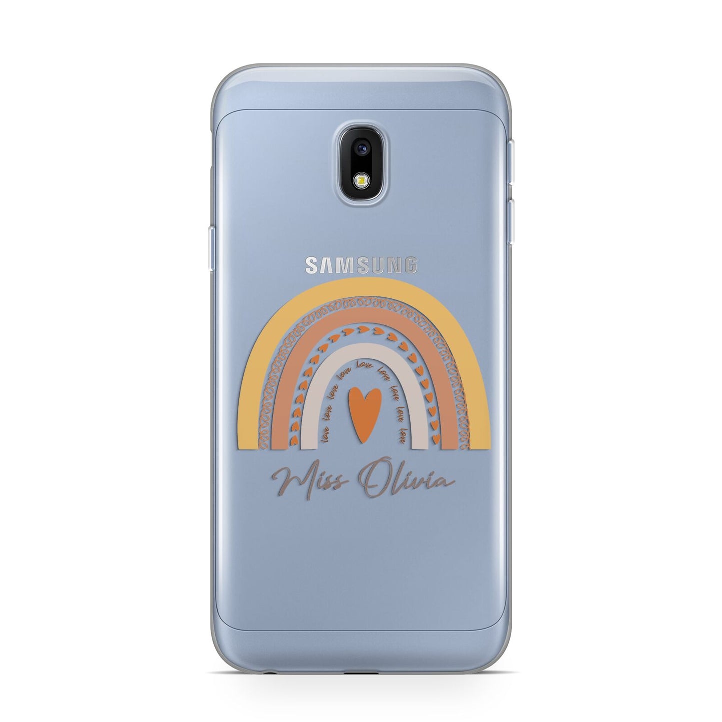 Personalised Teacher Neutral Rainbow Samsung Galaxy J3 2017 Case