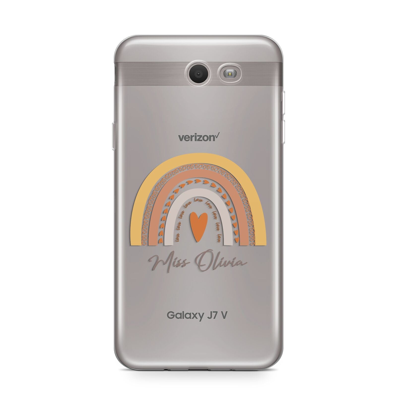 Personalised Teacher Neutral Rainbow Samsung Galaxy J7 2017 Case