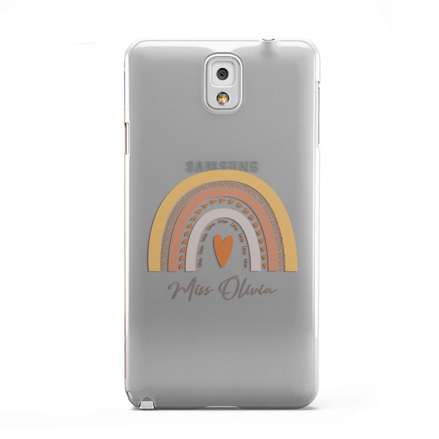 Personalised Teacher Neutral Rainbow Samsung Galaxy Note 3 Case