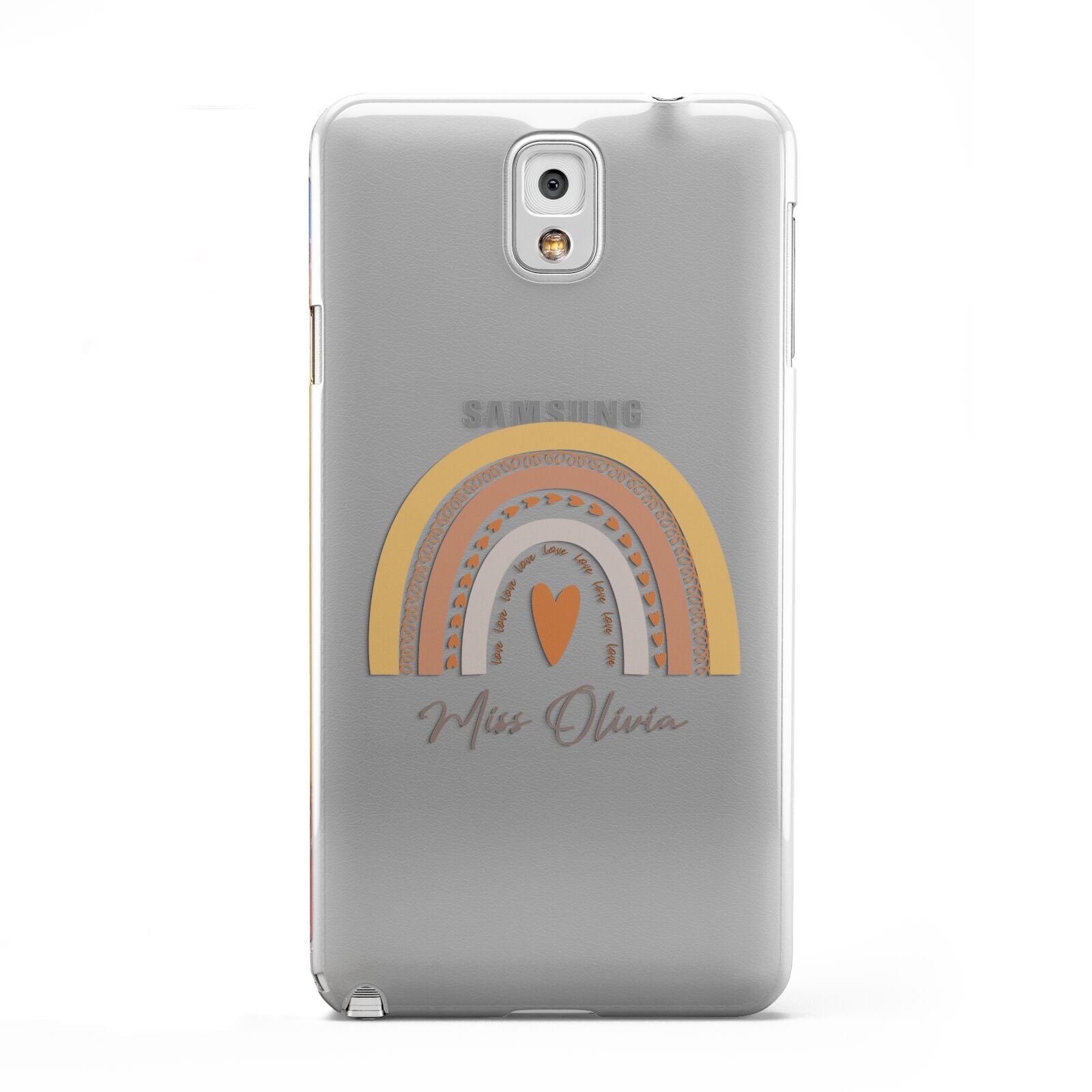 Personalised Teacher Neutral Rainbow Samsung Galaxy Note 3 Case