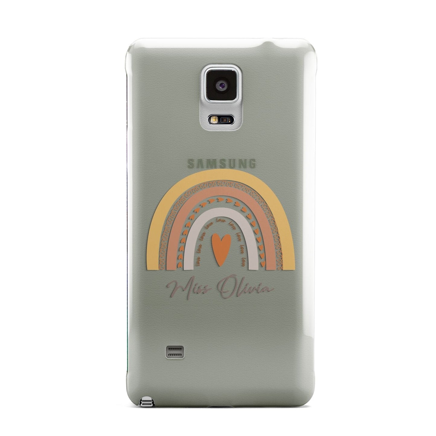 Personalised Teacher Neutral Rainbow Samsung Galaxy Note 4 Case