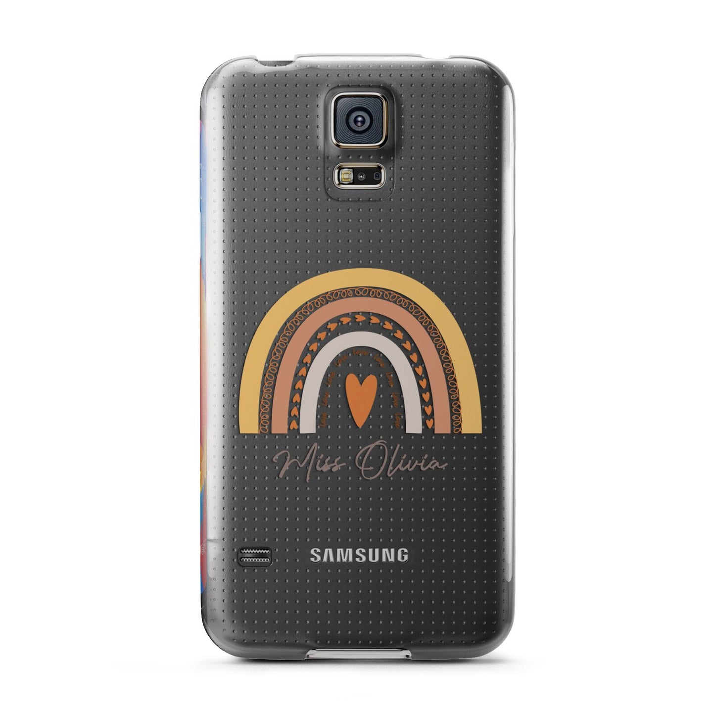 Personalised Teacher Neutral Rainbow Samsung Galaxy S5 Case