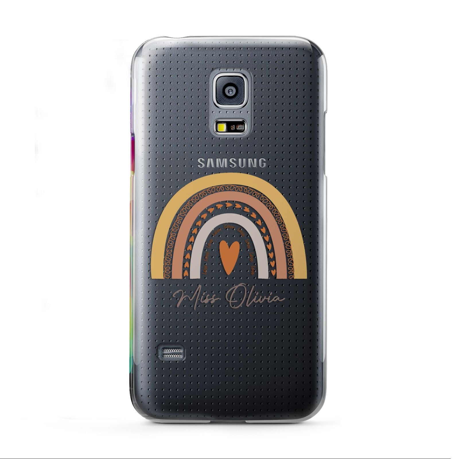 Personalised Teacher Neutral Rainbow Samsung Galaxy S5 Mini Case