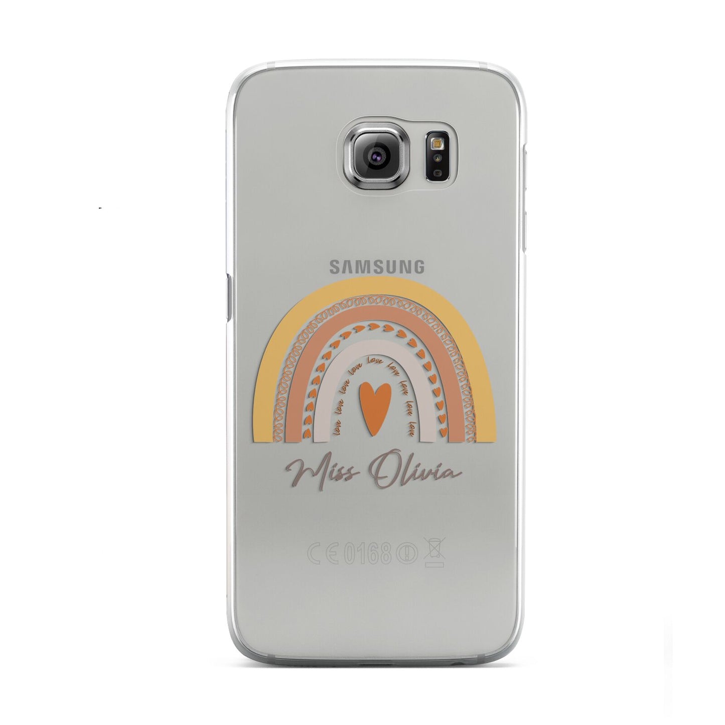 Personalised Teacher Neutral Rainbow Samsung Galaxy S6 Case